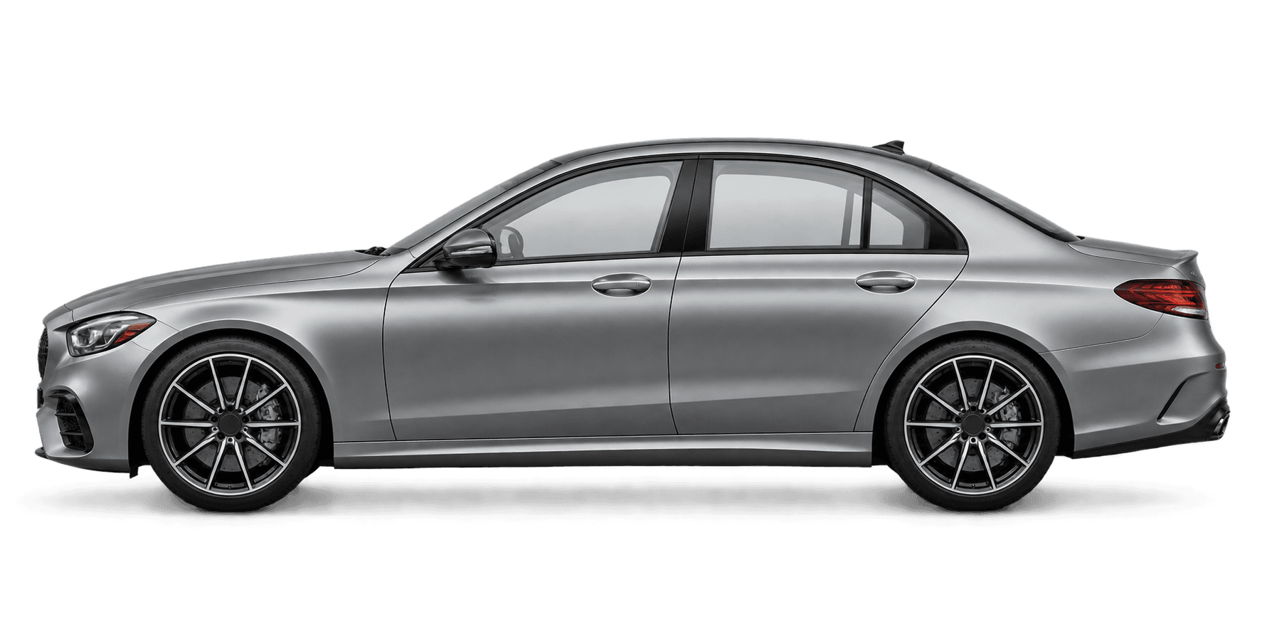 Silver performance sedan used to preview CleanWorx window tint levels