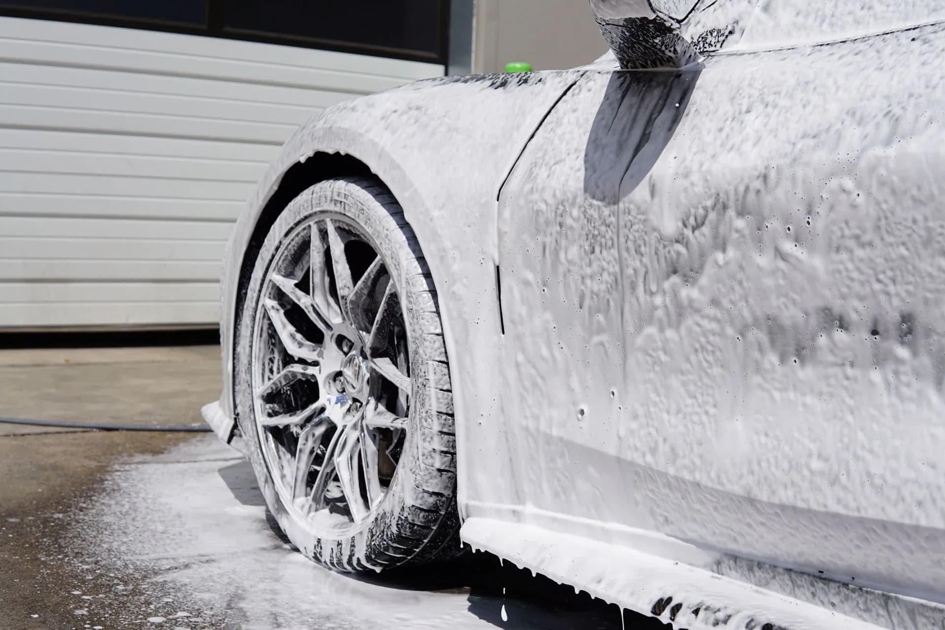 CleanWorx scratch-free exterior hand wash and ceramic wax protection on Chevrolet Corvette Z06